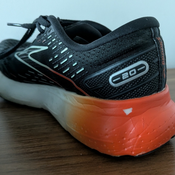 Brooks Glycerin 20 Neutral Running Shoes Sneakers In Black Red Opal Size 8 - Picture 6 of 11